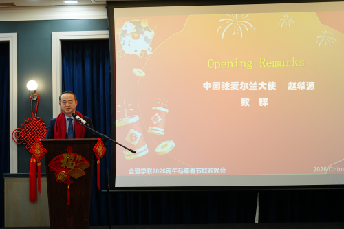 驻爱尔兰大使赵希源出席全爱学联马年春节联欢晚会