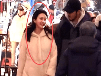 陈冰挺孕肚陪男友逛街，陈牧驰一脸络腮胡